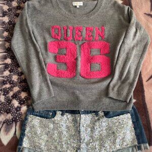Victoria Secret Sequins Shorts (Size 6 fits like 4) and two sweaters